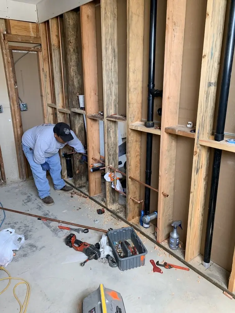 Commercial rough-in plumbing for Water Heater Replacement in Woods of Brushy Creek
